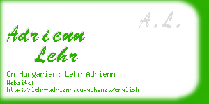 adrienn lehr business card